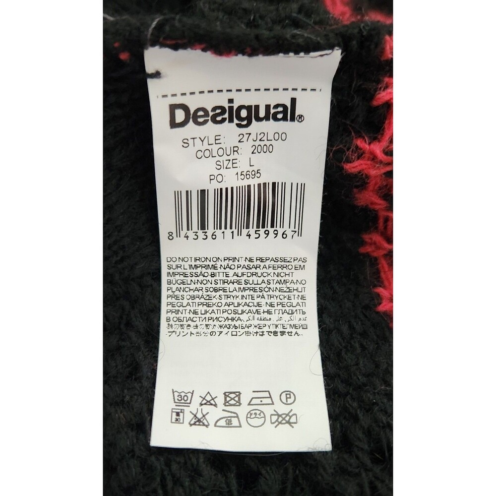 Desigual by Christian Lacroix Women's Sweater Size L Pullover Cowl Neck EUC - Picture 7 of 7